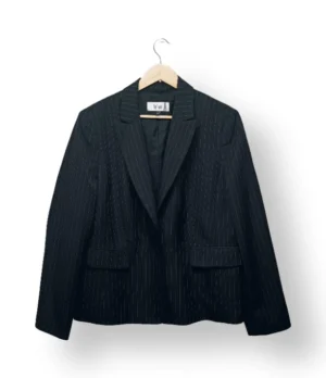 Blazer Le Suit azul con lineas  – Talla L