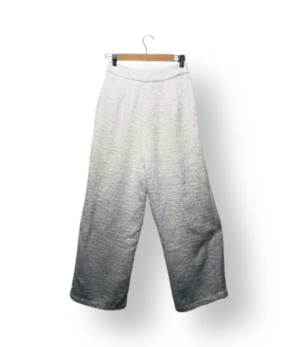 Pantalón Palazzo Blanco Tipo Lanilla Forrado – Talla S