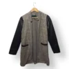 Chaqueta Larga Ma Griffe con Mangas de Ecocuero – Talla 38