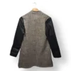 Chaqueta Larga Ma Griffe con Mangas de Ecocuero – Talla 38