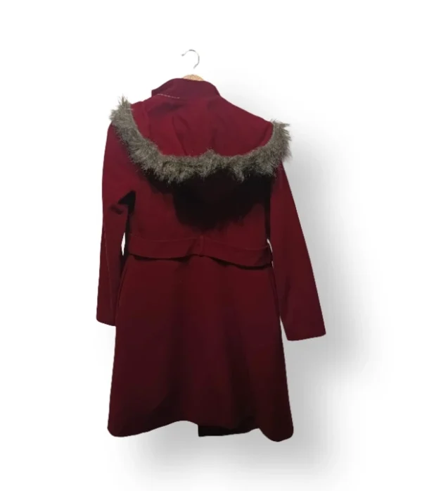 Abrigo Alvina con Capucha y Piel Sintética – Talla S/M