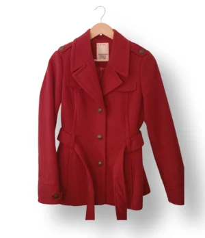 Abrigo Corto Esprit Rojo – Talla 36