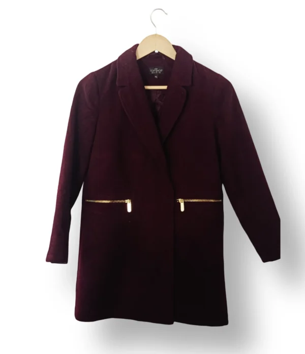 Abrigo Topshop Burdeo – Talla XS
