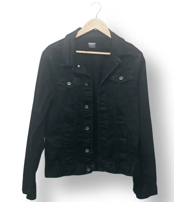 Chaqueta Denim Pull&Bear Negra – Talla S