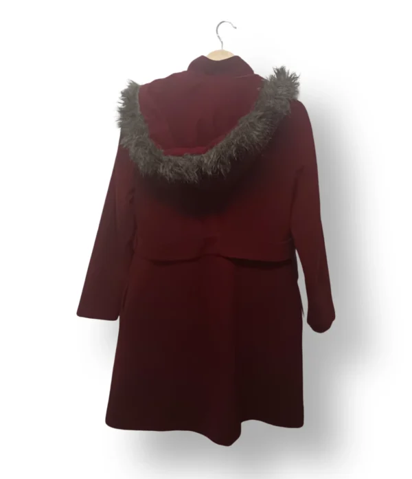Abrigo Alvina con Capucha y Piel Sintética – Talla S/M