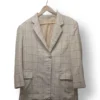 Blazer Largo de Lanilla a Cuadros – Talla Aproximada L