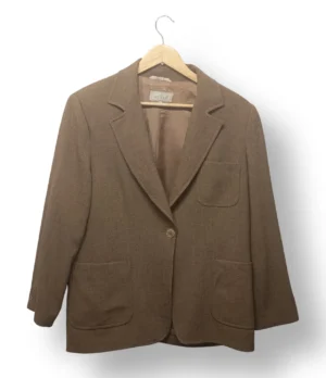 Blazer café Aktar con 80% lana – Talla 44