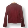 Blazer burdeo de cotelé fino Kenza Fashion – Talla 42