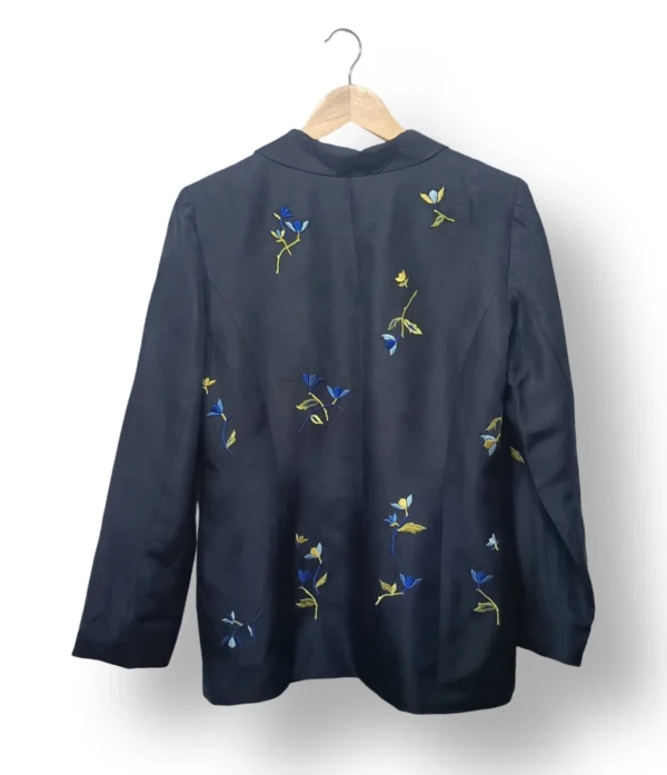 Blazer de seda bordado Travis Ayers – Talla M/L