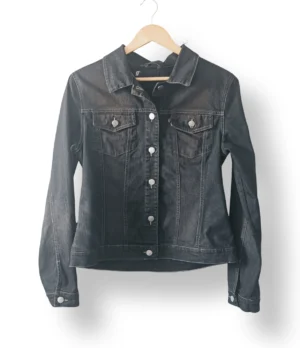 Chaqueta de mezclilla negra GAM – Talla M