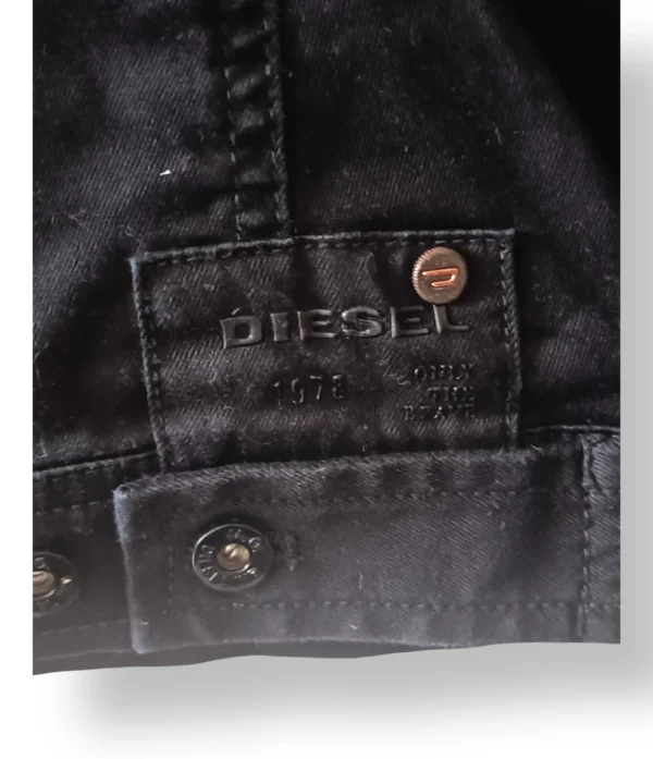 Chaqueta de mezclilla negra Diesel – Talla M/L