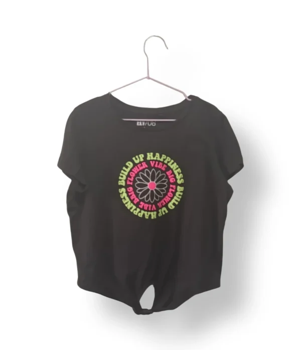 Polera con nudo frontal ELV – Talla 8 años