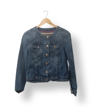 Chaqueta de mezclilla sin cuello Street One – Talla M