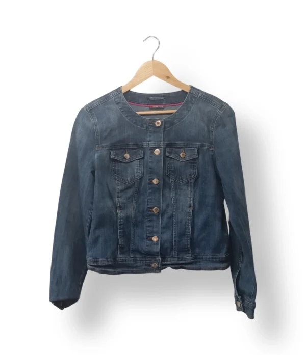 Chaqueta de mezclilla sin cuello Street One – Talla M