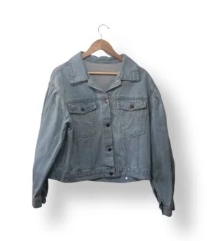 Chaqueta cropped oversized de mezclilla Shein – Talla S