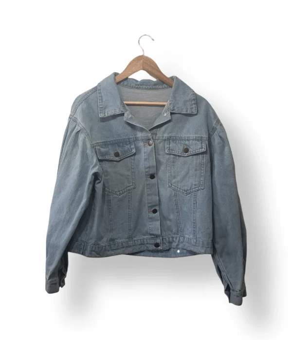 Chaqueta cropped oversized de mezclilla Shein – Talla S