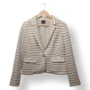 Blazer corto Promiss a rayas talla 40