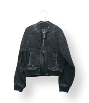 Chaqueta bomber de mezclilla ELV – Talla 12 años (nueva con etiqueta)