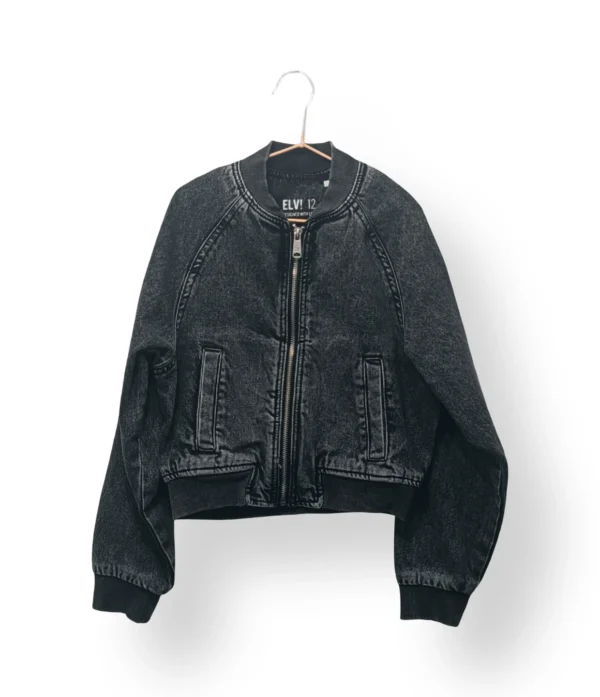 Chaqueta bomber de mezclilla ELV – Talla 12 años (nueva con etiqueta)