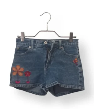 Short de mezclilla con flores Limited Too – Talla 12 años