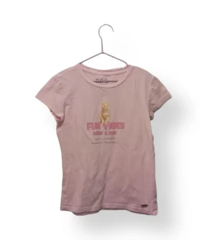 Polera rosada ELV – Talla 10 años