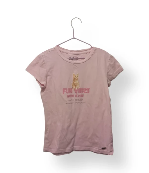 Polera rosada ELV – Talla 10 años