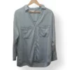 Camisa de mezclilla celeste muy claro Zara