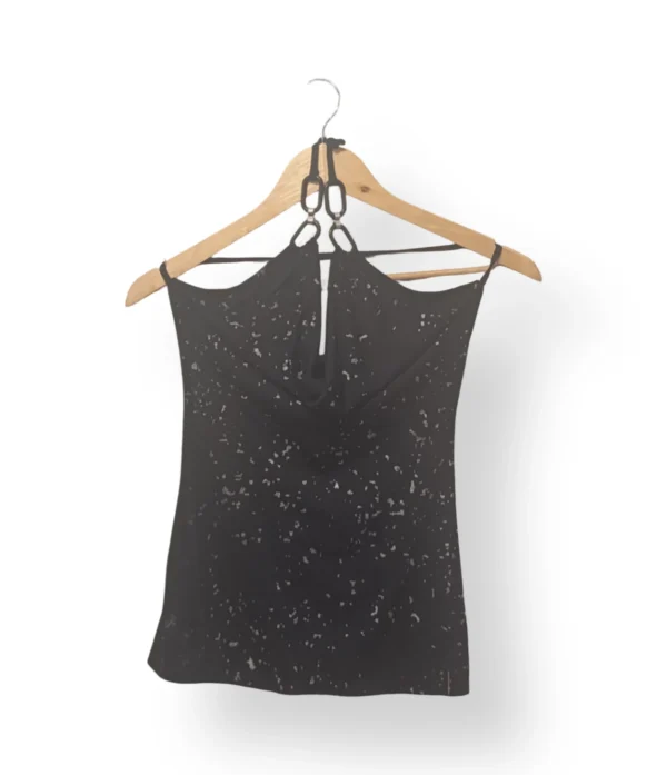 Top Negro con Brillos – Talla S