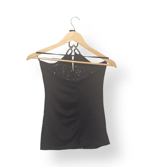 Top Negro con Brillos – Talla S